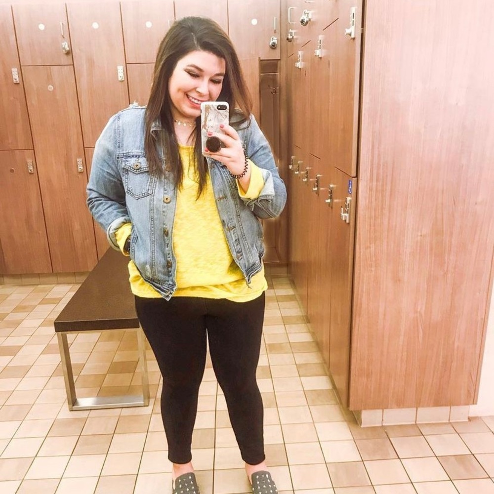 Light weight sunny yellow sweater